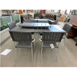 New Nardi Musa Patio Table with 6 Chairs & Leaf