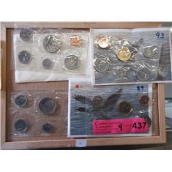 4 Uncirculated Proof-Like Canadian Coin Sets