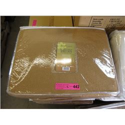 2 New Micro Fleece Sheet Sets - Tan