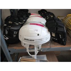 Bauer Hockey Helmet & CCM Gloves - Like New