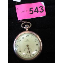 Vintage Omega 17 Jewel Gold Filled Pocket Watch