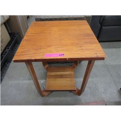 Wood End Table