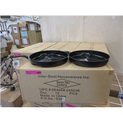 Case of 12 New Segmented Frying Pans