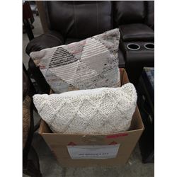 Four 18" Throw Cushions