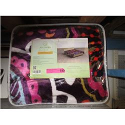 New Queen Size Multi Colour Sherpa Blanket