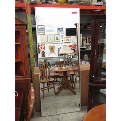 Large Aluminum Framed IKEA Hovet Mirror