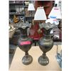 Image 1 : Pair of 20" Tall Brass Vases