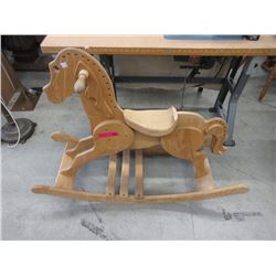 Oak Wood Rocking Horse