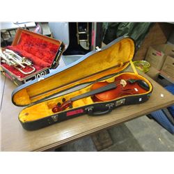 Violin with Bow & Case