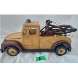 WOODEN TOW TRUCK