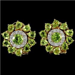 NATURAL APPLE GREEN PERIDOT Earrings