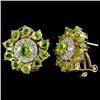 Image 2 : NATURAL APPLE GREEN PERIDOT Earrings