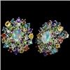 Image 2 : Natural Opal & Multi Gemstone Earrings