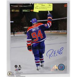 EDMONTON OILERS RYAN SMYTH SIGNED PHOTO WITH COA