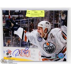 EDMONTON OILERS RYAN SMYTH SIGNED PHOTO WITH COA