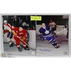MAPLE LEAFS & RED WINGS NORM ULLMAN SIGNED 8X10