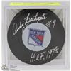 Image 1 : NEW YORK RANGERS ANDY BATHGATE HOF 1978 SIGNED