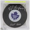 Image 1 : TORONTO MAPLE LEAFS ED BELFOUR HOF 2011 SIGNED
