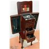 Image 1 : FREE STANDING JEWELRY CABINET WITH CONTENTS.
