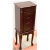 Image 2 : FREE STANDING JEWELRY CABINET WITH CONTENTS.