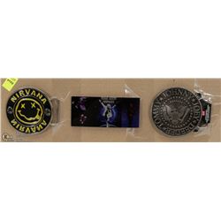LOT OF THREE BELT BUCKLES