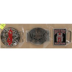 LOT OF THREE BELT BUCKLES