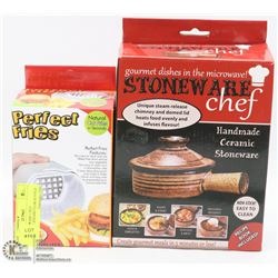 NEW STONEWARE CHEF MICROWAVE STEAM COOKER SOLD