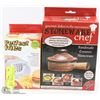 Image 1 : NEW STONEWARE CHEF MICROWAVE STEAM COOKER SOLD