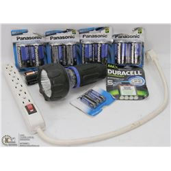 LED SPORTS FLASHLIGHT WITH BATTERIES, POWER BAR