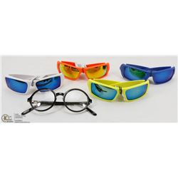 LOT OF 4 NEW DESIGNER COLOR FRAMED