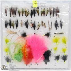 50 ASSORTED FLIES AND JIGS