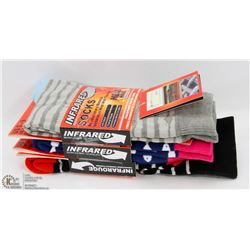 3PK LADIES INFRARED SOCKS