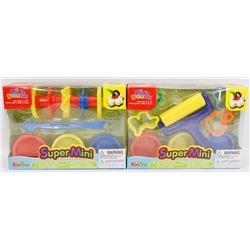 LOT OF 2 DIFFERENT KIDS DOUGH SUPER MINI SETS