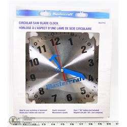 MASTERCRAFT CIRCULAR SAW BLADE CLOCK
