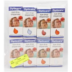 LOT OF 8 OPTICARE EYE DROP DISPENSERS