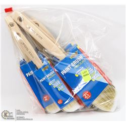 BAG OF ASSORTED SIZE PAINT BRUSHES
