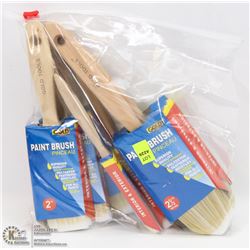 BAG OF ASSORTED SIZE PAINT BRUSHES