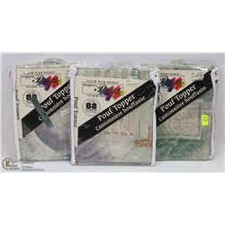 LOT OF 3 POUF TOPPER