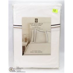 PRESIDENTS CHOICE HOTEL EMBROIDERED SHEET SET