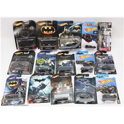 FLAT OF BATMAN HOTWHEELS AND BATMAN