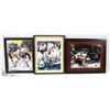 Image 1 : LOT OF 3 NHL FRAMED PICTURES - OILERS/SIGNED