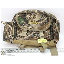 CABELAS CAMOUFLAGE HUNTING BAG . (FANNY PACK STYLE