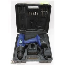 18V DRILL IN CASE WITH CHARGER AND 1 BATTERY