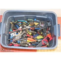 TOTE FULL OF HAND TOOLS