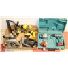 Image 1 : FLAT OF POWER TOOLS INCL DEWALT , MAKITA, ADX,