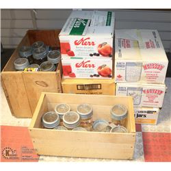 LARGE LOT OF CANNING JARS