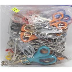 BAG OF ASSORTED SCISSORS