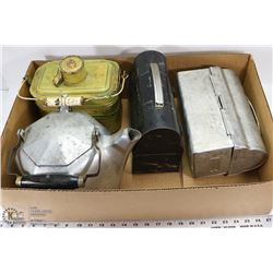 FLAT OF ANTIQUE AND VINTAGE ITEMS