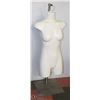 Image 1 : FIBER GLASS HALF FEMALE MANNEQUIN WITH STAND