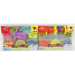 LOT OF 2 DIFFERENT KIDS DOUGH SUPER MINI SETS